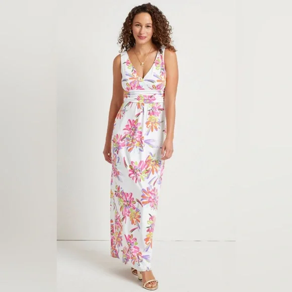 chinese dress ladies Jude Connelly NWT 100% Cotton Brown Maxi Dress Size S – alineconsignment